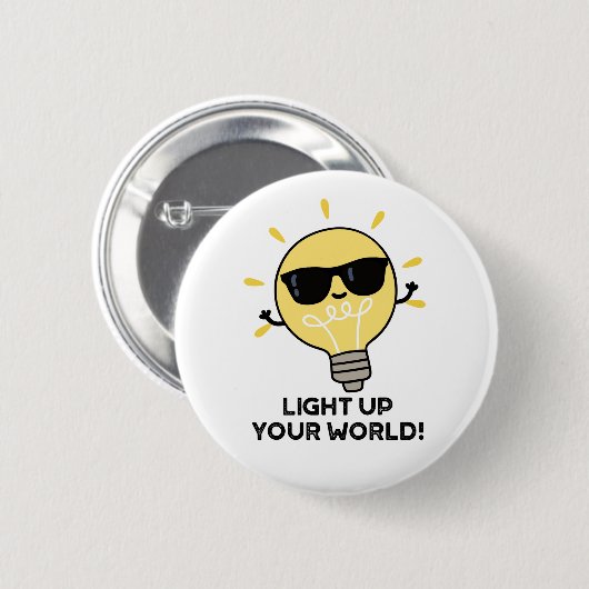 ライトアップYOURワールドおもしろいバ前向きルパン 缶バッジ (正面&裏面)