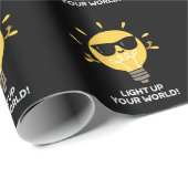 ライトアップYOURワールド前向きバルブプンダークBG ラッピングペーパー (ロールコーナー)