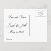 ライトアプリコット日付の保存 案内ポストカード (裏面)