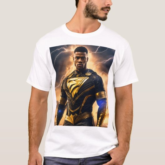 『ライトアンドダークスーパーヒーロー』 Tシャツ (正面)