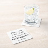 ライトアンドダーク紙コースター スクエアペーパーコースター (インサイチュ)