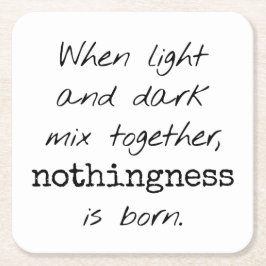 ライトアンドダーク紙コースター スクエアペーパーコースター