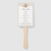 ライトアーストーンフローラ結婚式 プログラム/パーティー ハンドファン (裏面)