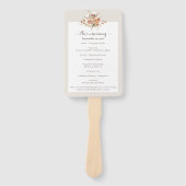 ライトアーストーンフローラ結婚式 プログラム/パーティー ハンドファン (正面)