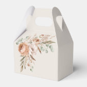 ライトアーストーン フローラル ラスティック ボヘミア ウェディング フェイバーボックス (裏面サイド)