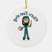 ライトアーティストガール セラミックオーナメント (正面)