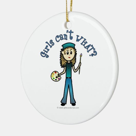 ライトアーティストガール セラミックオーナメント (左)