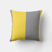 ライトイエローおよびソフトグレーカスタマイズ装飾用クッション クッション (裏面)