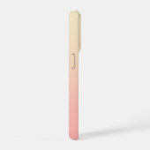 ライトイエローとピンクのグラデーション iPhoneケース (右側面)