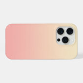 ライトイエローとピンクのグラデーション iPhoneケース (裏面横)
