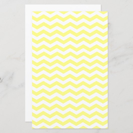 ライトイエローとホワイトカラーのジグザグシェブロンパターン (正面/裏面)