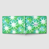 ライトイエローグリーンエメラルドクリスタルアート ゲストブック (全面)