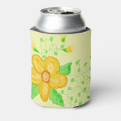 ライトイエローデザイ結婚ザのドリンクホルダー 缶クーラー (缶裏面)