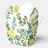 ライトイエローパステルピーニー&バラフローラ結婚ズ フェイバーボックス (オープン)