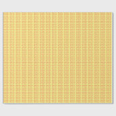 ライトイエロープレーンエレガントプロフェッショナルありがとう ラッピングペーパー (フラット)