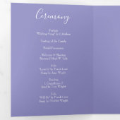 ライトイエローペリウィンクルブルーバラ結婚式 プログラム (内部最初)