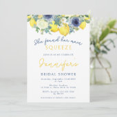 ライトイエローレモンメインスクイーズブライダルシャワー 招待状 (スタンド正面)