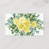 ライトイエローローズヴィンテージ春の結婚式 エンクロージャーカード (裏面)