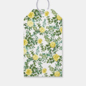 ライトイエローローズヴィンテージ春の結婚式 ギフトタグ (裏面)