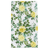 ライトイエローローズヴィンテージ春の結婚式 スモールペーパーバッグ (裏面)