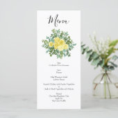 ライトイエローローズヴィンテージ春の結婚式 メニュー (スタンド正面)