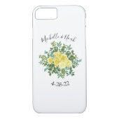 ライトイエローローズヴィンテージ春の結婚式 Case-Mate iPhoneケース (裏面)