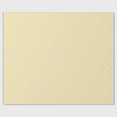 ライトイエロー水玉模様クラシックギフト ラッピングペーパー (フラット)