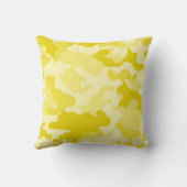 ライトイエロー迷彩柄装飾用クッション クッション (裏面)