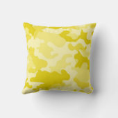 ライトイエロー迷彩柄装飾用クッション クッション (裏面)