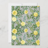 ライトイエロー&グレー牡丹&バラフローラ結婚ズ 招待状 (裏面)