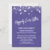 ライトイグランジンズリーエブズ披露宴パープル 招待状 (正面)