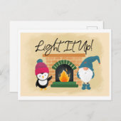 ライトイットアップホリデーカード ポストカード (正面/裏面)