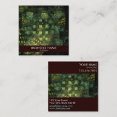 ライトインザシティ抽象芸術アートプロフェッショナル スクエア名刺 (正面/裏面)