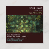 ライトインザシティ抽象芸術アートプロフェッショナル スクエア名刺 (裏面)