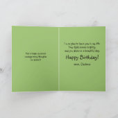 ライトインザダークヘッジホッグフレンドハッピーバースデー カード (内部)