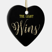 *~*ライトウィン金ゴールドグリッターハートオーナメント セラミックオーナメント (右)