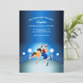 ライトウェイトチャンピオンバースデーパーティーへの招待 招待状 (スタンド正面)