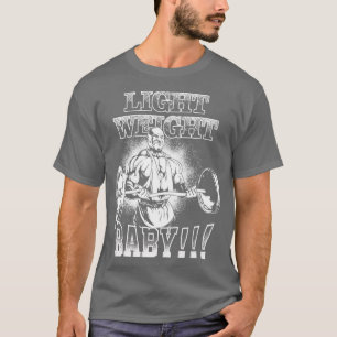ライトウェイトベビーバーベルビジェップカールジムモチベーション Tシャツ