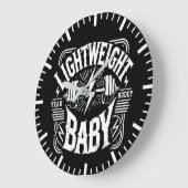 ライトウェイトベビー-ボディビルジムやる気を起こさせる ラージ壁時計 (傾斜)