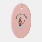 ライトウォーターポロプレーヤーガール セラミックオーナメント (右)