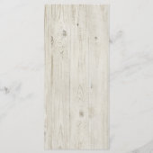 ライトウッドア素朴ントラー結婚のメニュー メニュー (裏面)