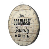 ライトウッドグレインパーソナライズされたダーツボード ダーツボード (正面右)