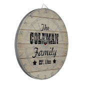 ライトウッドグレインパーソナライズされたダーツボード ダーツボード (正面左)