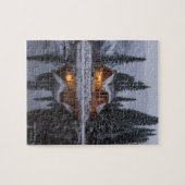 ライトウッドハウスパインツリーズスノーレイク ジグソーパズル (横)