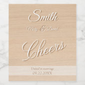 ライトウッドパインワインラベル ワインラベル (シングルラベル)