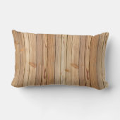 ライトウッドパネルのテクスチャランバーピロー ランバークッション (裏面)