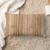 ライトウッドパネルのテクスチャランバーピロー ランバークッション (ブランケット)