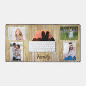 ライトウッドパネル5枚フォトファミリー デスクマット (キーボード&マウス)