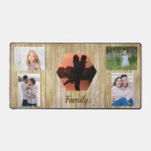 ライトウッドパネル5枚フォトファミリー デスクマット (正面)