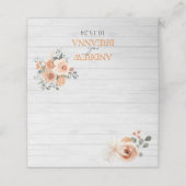 ライトウッドフローラの水彩座席表 プレイスカード (外部開封)